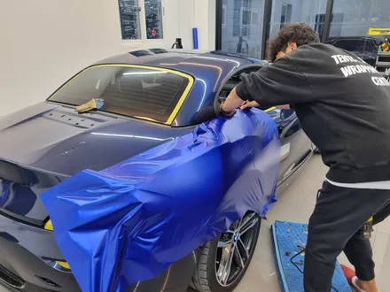 BMW Z4, 시원한 실크 블루 컬러 랩핑하고 휴가갑니다 / 전주, 광주, 김제