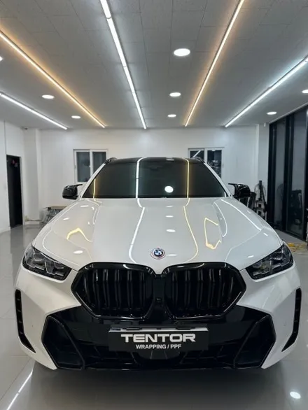 전주실내랩핑 BMW x6 블랙PPF로 루프스킨까지 / 전주, 광주, 김제