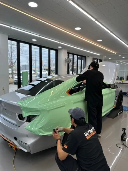 전주랩핑 bmw 420d 재시공 말끔하게 하는 과정은 / 전주, 광주, 김제