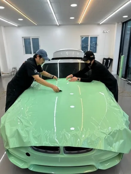 전주랩핑 bmw 420d 재시공 말끔하게 하는 과정은 / 전주, 광주, 김제