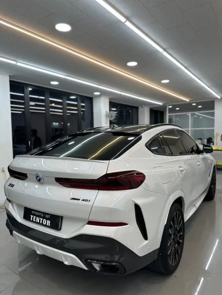 전주실내랩핑 BMW x6 블랙PPF로 루프스킨까지 / 전주, 광주, 김제