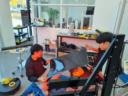 전주포르쉐 카이엔 전체랩핑은 역시 왓더 크레용~~~ / 전주, 광주, 김제