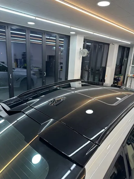 전주실내랩핑 BMW x6 블랙PPF로 루프스킨까지 / 전주, 광주, 김제