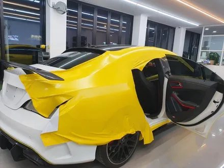 시공 한달만에 재방문!? 벤츠 AMG A45 에이버리 사틴옐로우 [전주랩핑] / 전주, 광주, 김제