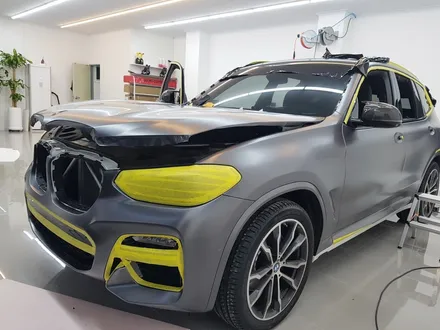 BMW X3 3M 2080 사틴 다크그레이, 전주랩핑 시공센터 텐토르 / 전주, 광주, 김제