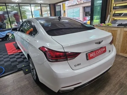 강릉랩핑 g80차량 에이버리사틴블랙 전체랩핑시공 / 강릉시 유산동