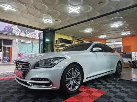 강릉랩핑 g80차량 에이버리사틴블랙 전체랩핑시공 / 강릉시 유산동
