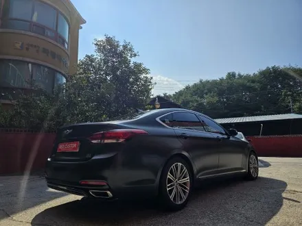 강릉랩핑 g80차량 에이버리사틴블랙 전체랩핑시공 / 강릉시 유산동