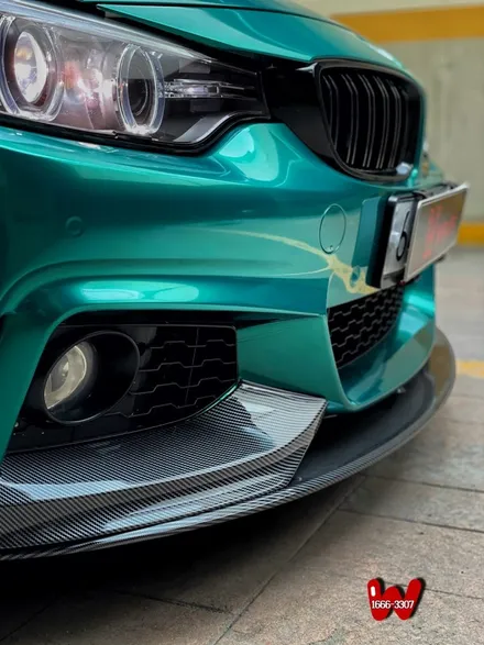 시선을 사로잡는 유니크한 전체랩핑 BMW428i 에이버리 다크그린펄 파주랩핑 / 파주시 문발동