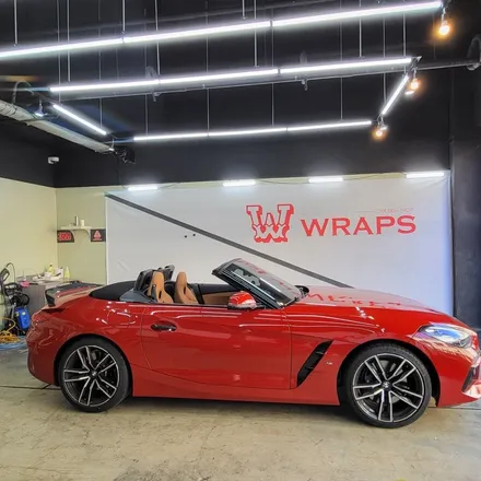 파주랩핑 더블유랩스의 BMWZ4 전체랩핑 / 파주시 문발동