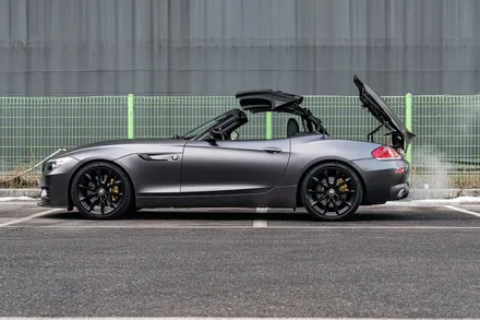 [W랩스] 파주랩핑,일산랩핑 자동차 전체랩핑 W랩스! BMW Z4전체랩핑 3M사틴다크그레이 / 파주시 문발동