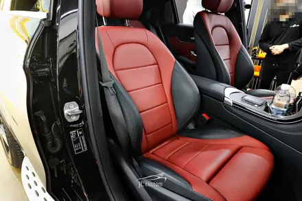 대전 벤츠 GLC 300e 실내 편의 옵션 튜닝 정보! 순정형 통풍시트 / 대전 서구, 세종, 청주, 천안