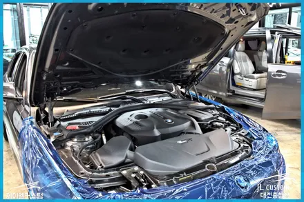 대전 BMW 차량소음 감소위한 엔진룸 본넷방음 / 대전 서구, 세종, 청주, 천안