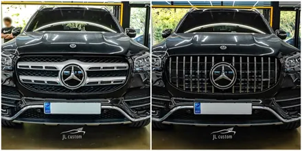 대전 벤츠 GLS 400d 자동차의 이미지를 한 번에 바꿔줄 세로 그릴 교체 시공! / 대전 서구, 세종, 청주, 천안