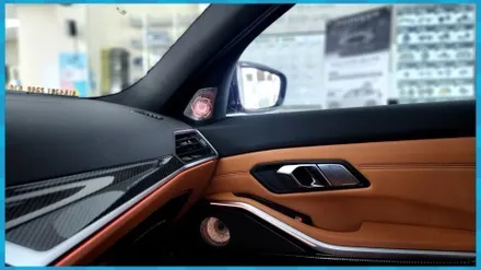 BMW 340I 실내를 이렇게 바꿔보세요. 회오리풀커버+스피커 제이엘커스텀 / 대전 서구, 세종, 청주, 천안