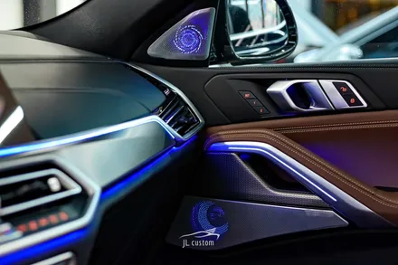 대전 BMW X6 실내 인테리어 풀 튜닝! 회오리 풀 커버 / 갈바닉 스위치 시공. / 대전 서구, 세종, 청주, 천안