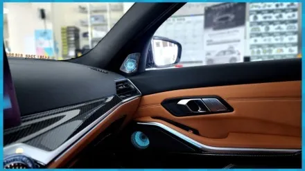 BMW 340I 실내를 이렇게 바꿔보세요. 회오리풀커버+스피커 제이엘커스텀 / 대전 서구, 세종, 청주, 천안