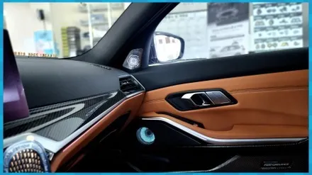 BMW 340I 실내를 이렇게 바꿔보세요. 회오리풀커버+스피커 제이엘커스텀 / 대전 서구, 세종, 청주, 천안