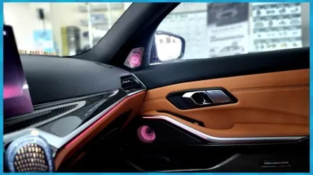 BMW 340I 실내를 이렇게 바꿔보세요. 회오리풀커버+스피커 제이엘커스텀 / 대전 서구, 세종, 청주, 천안