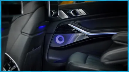 대전 BMW X7 30D  그만의 실내 엠비언트스피커.  음질은 덤 / 대전 서구, 세종, 청주, 천안