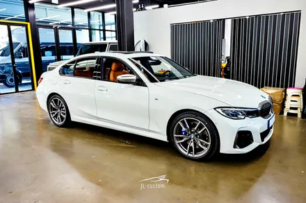 대전 BMW 3시리즈 340i 어려운 M 시트도 문제없어요. 통풍시트 시공!