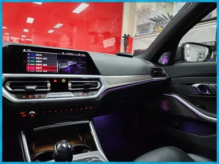 BMW 3시리즈에도 엠비언트가 됩니다. 스피커도 바꾸고요. 회오리스피커 대전제이엘커스텀 / 대전 서구, 세종, 청주, 천안