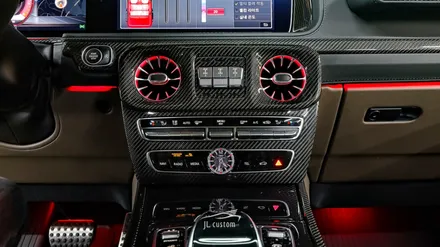 벤츠 지바겐 G63 amg 실내 풀 카본 파츠 / 송풍구 엠비언트 시공 / 대전 서구, 세종, 청주, 천안