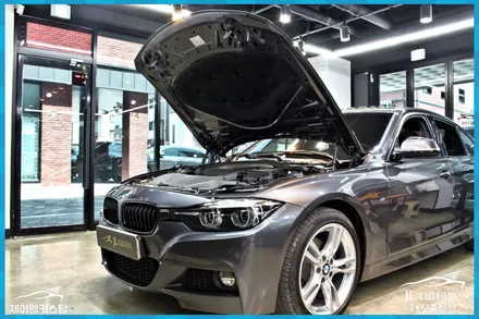대전 BMW 차량소음 감소위한 엔진룸 본넷방음 / 대전 서구, 세종, 청주, 천안