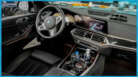 대전 BMW X7 30D  그만의 실내 엠비언트스피커.  음질은 덤 / 대전 서구, 세종, 청주, 천안