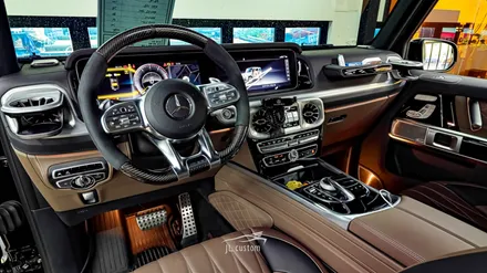 벤츠 지바겐 G63 amg 실내 풀 카본 파츠 / 송풍구 엠비언트 시공 / 대전 서구, 세종, 청주, 천안