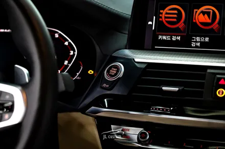 대전 BMW X4 블랙박스 + 보조배터리 조합 / 크리스탈 파츠 3종 세트 시공. / 대전 서구, 세종, 청주, 천안