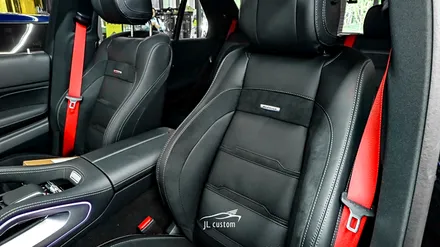 대전 벤츠 GLE 53 AMG 감성을 더해줄 레드 안전벨트 시공! / 대전 서구, 세종, 청주, 천안