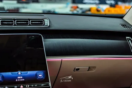 대전 벤츠 S350D 실내 최신 무드 등 옵션! 액티브 엠비언트 시공. / 대전 서구, 세종, 청주, 천안