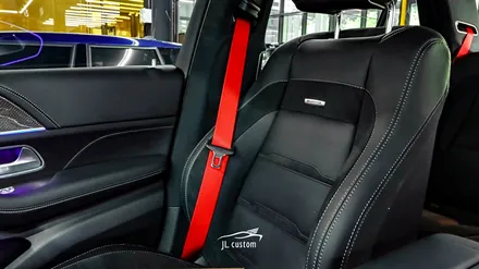 대전 벤츠 GLE 53 AMG 감성을 더해줄 레드 안전벨트 시공! / 대전 서구, 세종, 청주, 천안