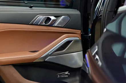 BMW X6 감각적인 실내 인테리어의 완성 회오리 풀 커버 시공과 갈바닉 스위치! / 대전 서구, 세종, 청주, 천안