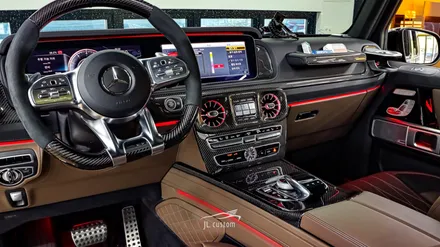 벤츠 지바겐 G63 amg 실내 풀 카본 파츠 / 송풍구 엠비언트 시공 / 대전 서구, 세종, 청주, 천안