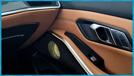 BMW 340I 실내를 이렇게 바꿔보세요. 회오리풀커버+스피커 제이엘커스텀 / 대전 서구, 세종, 청주, 천안