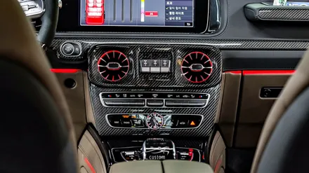 벤츠 지바겐 G63 amg 실내 풀 카본 파츠 / 송풍구 엠비언트 시공 / 대전 서구, 세종, 청주, 천안