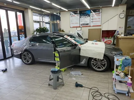 부산.열반사 썬팅.브이쿨K BMW 7시리즈.                      (브이쿨 K 썬팅 시공)