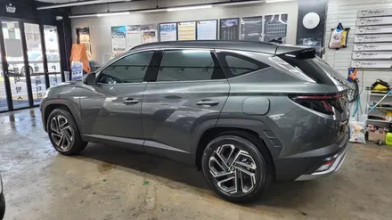 부산 NX4투싼 반사필름으로 시공을 했어요.글라스틴트 선셋 시공