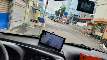 봉고3탑차 후방카메라 교체작업 & 8인치 네비게이션 장착 했어요