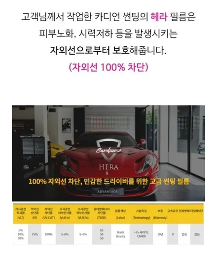 부산.카디언 썬팅샵
