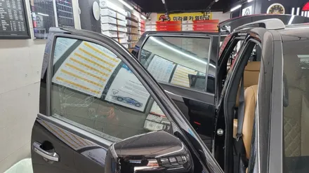 부산 썬팅.모하비 반사필름으로 재시공 했습니다.디텍 오로라 썬팅필름