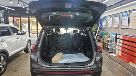 TM싼타페.글라스 틴트 열차단 썬팅 시공.글라스 틴트 사상 새벽시장점.(미라클 카 멀티샵).
