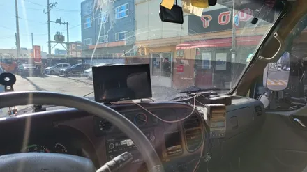 마이티 네비게이션 교체설치 했었요~.8인치 아틀란3D 네비게이션