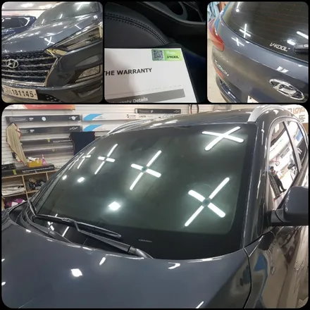 부산썬팅.브이쿨 열반사 썬팅. 올 뉴투싼.브이쿨PDI 풀시공.