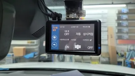 TM싼타페.루마 버텍스 썬팅 시공.파인뷰 블랙박스 장착. 부산 사상구(미라클 카 멀티샵)