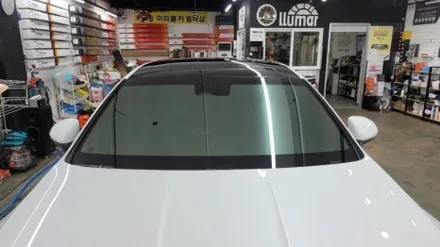 부산 루마버텍스썬팅 시공점.G80제네시스 버텍스650 반사필름 시공했어요~