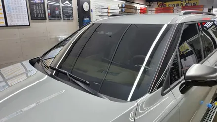부산 루마버텍스썬팅.카니발 그래비티 버텍스900풀시공 했어요~
