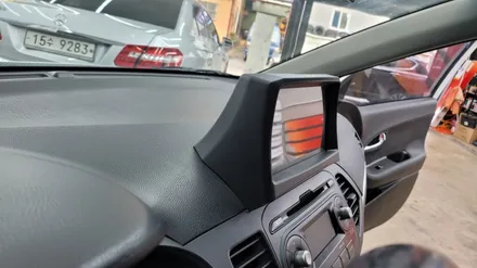 부산 네비매립 장착전문점.♧올뉴 모닝♧.8인치 상단매립.후방카메라.작업은 꼼꼼하게~ 미라클 카 멀티샵 입니다